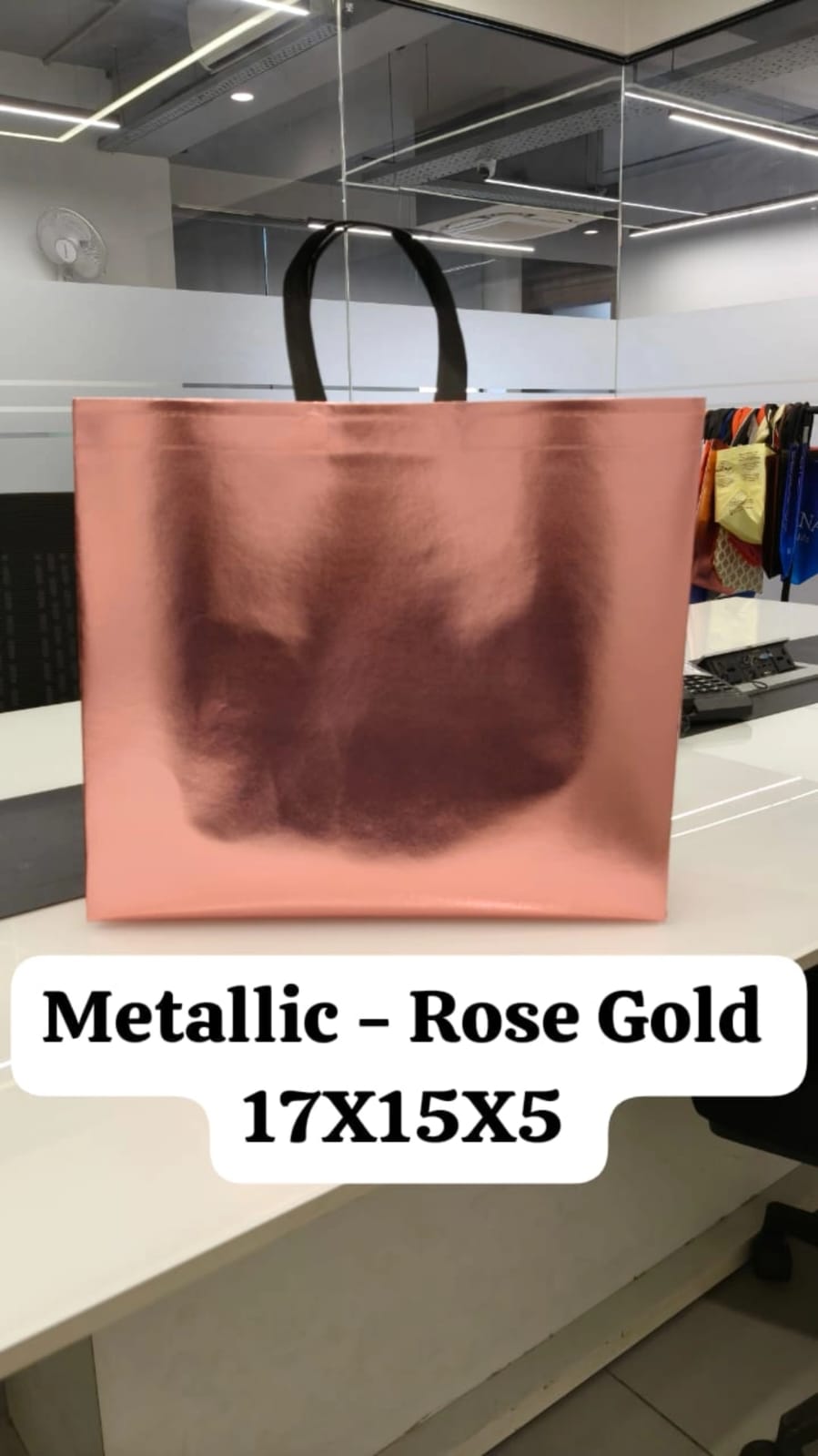 BOPP Metallic Rose Gold Bag Manufacturer